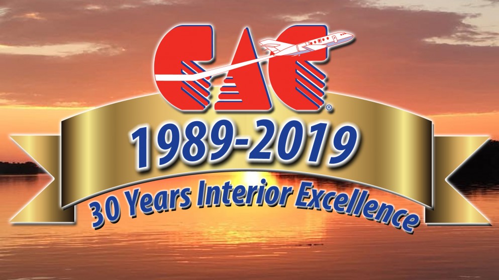 Thirty years and counting!  In August, 2019 CAC celebrated our thirtieth anniversary.  30 years providing the highest quality aircraft interior products available anywhere.  Happy Anniversary CAC!!